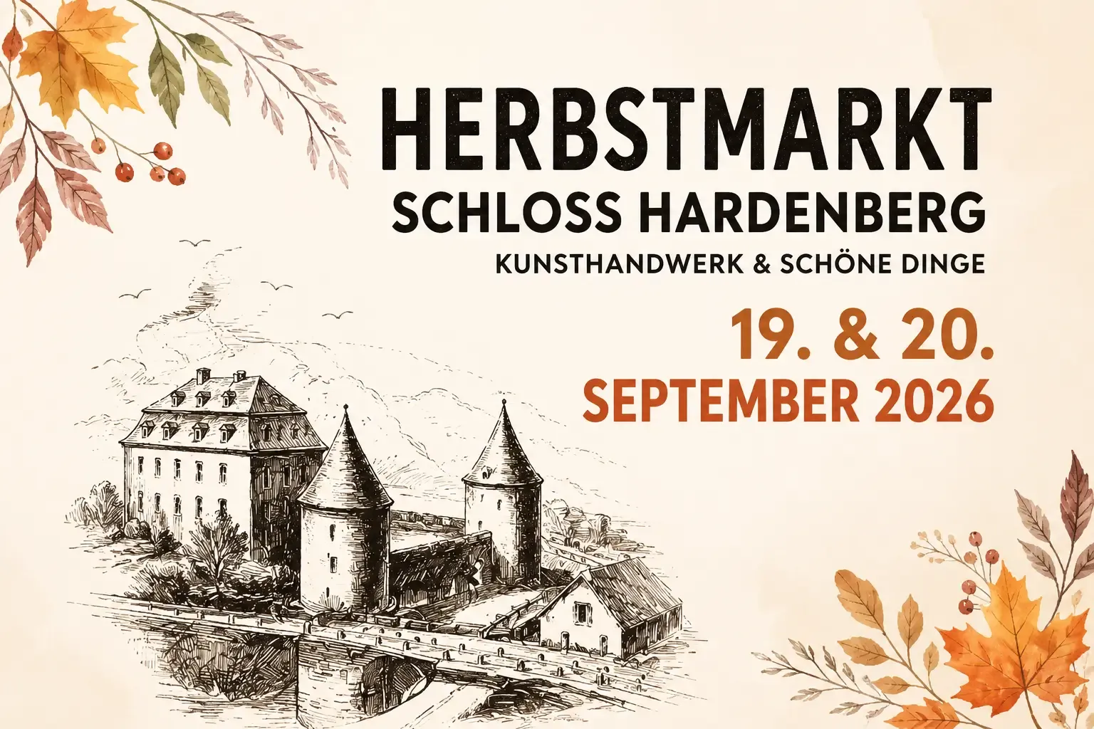 Herbstmarkt am Schloss Hardenberg in Velbert